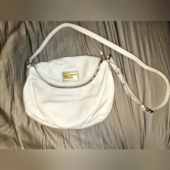 Handbags - Marc by Marc Jacobs Womens Natasha Crossbody Bag Genuine Leather Off White